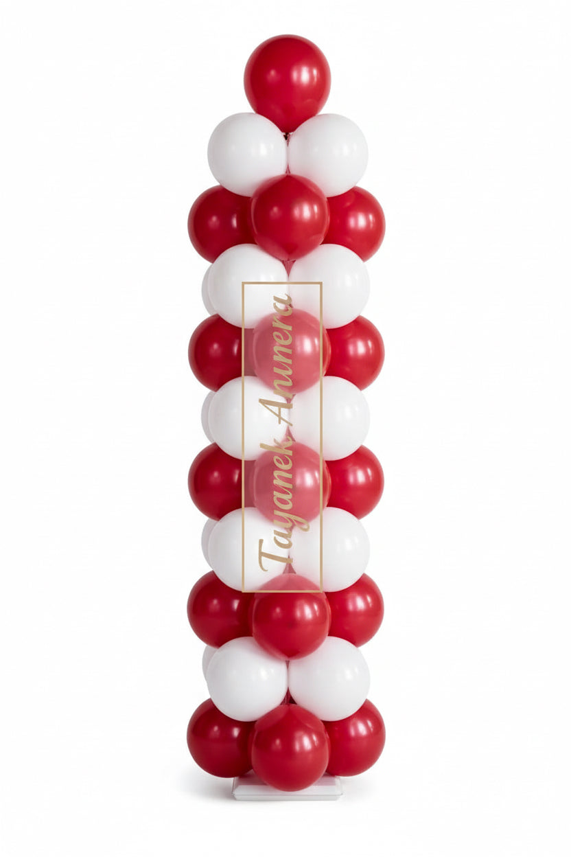 Telescoping Balloon Stand Set of 2 - 45.7cm to 2.13m Adjustable Metal Column - Rental