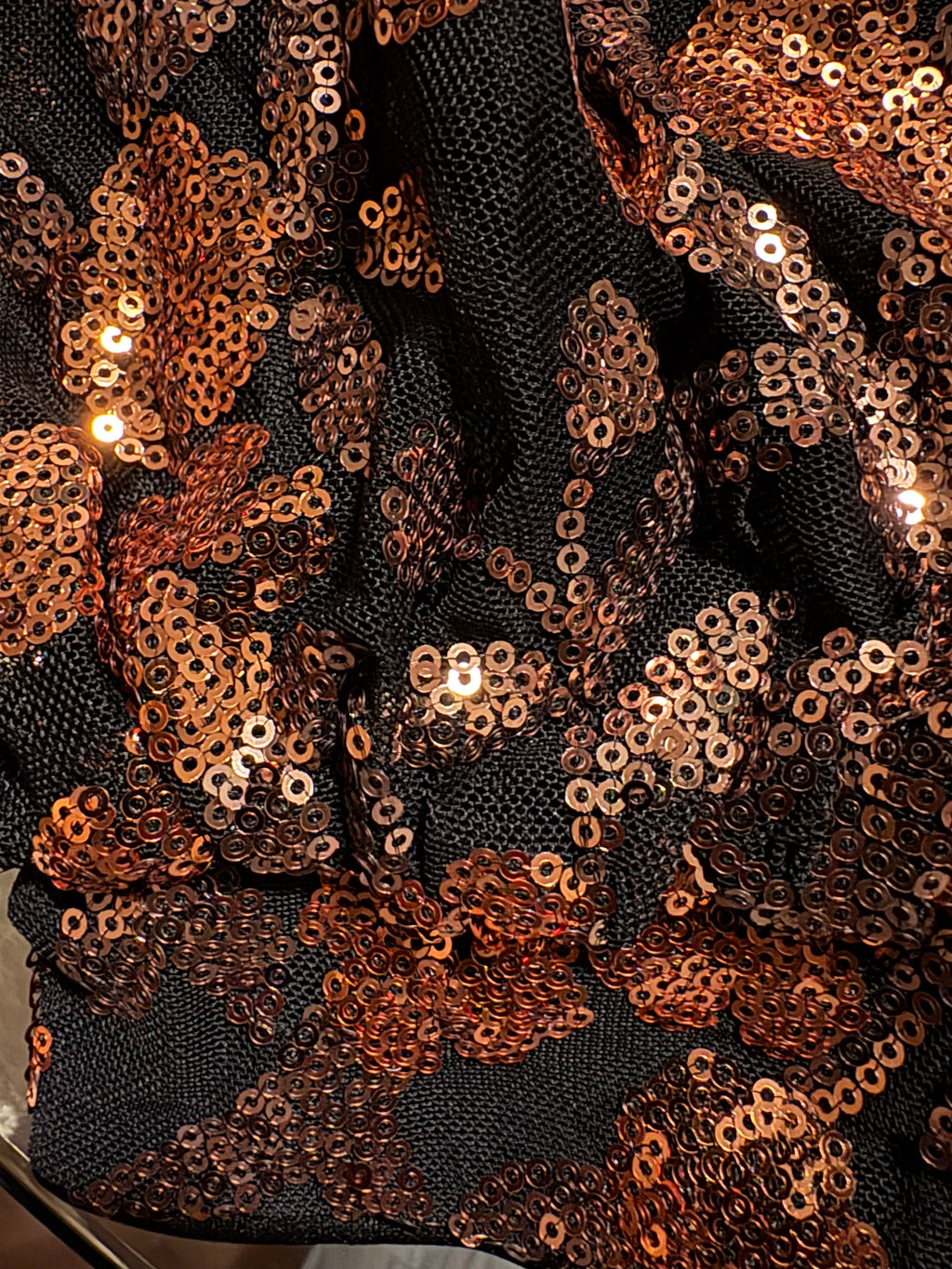 Golden One-Shoulder Sequin Dress | Tayamek Anamera