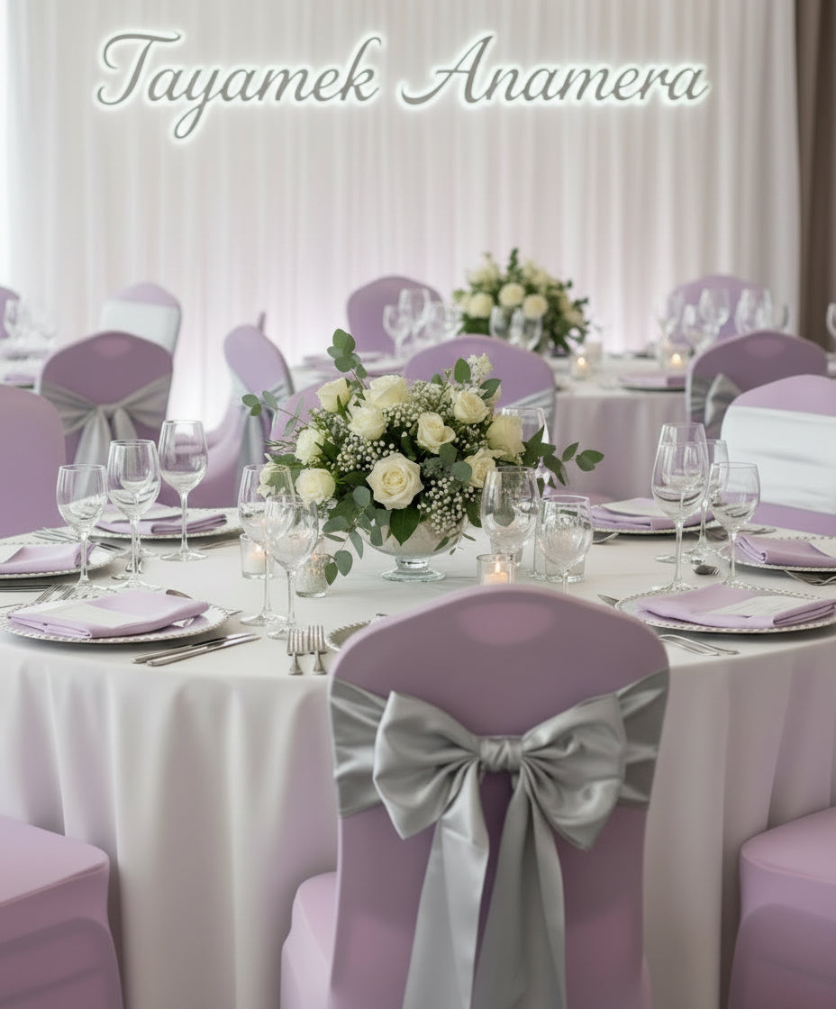 Chair Cover Rental – Per Unit | Tayamek Anamera