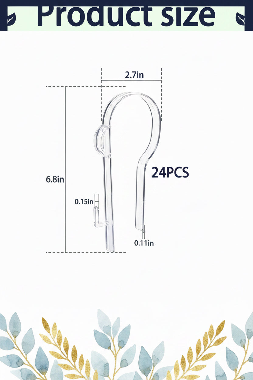 moonoom 24 Pcs Wedding Church Pew Clips, Ceremony Aisle Chair Hangers, Wedding Pew Bow Hooks for Ceremony Banquet Party Reception Bow Garland Wreath Flowers Holder