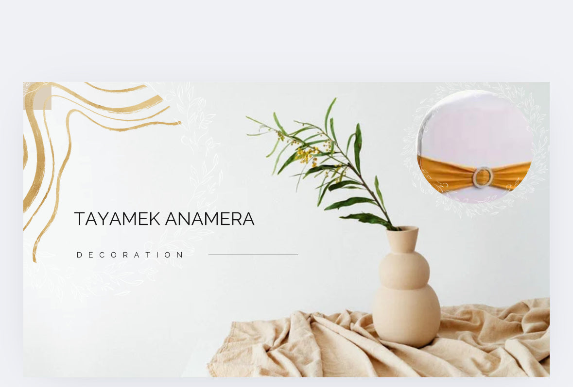 Decorative Ribbons Rental All Colors | Tayamek Anamera Events