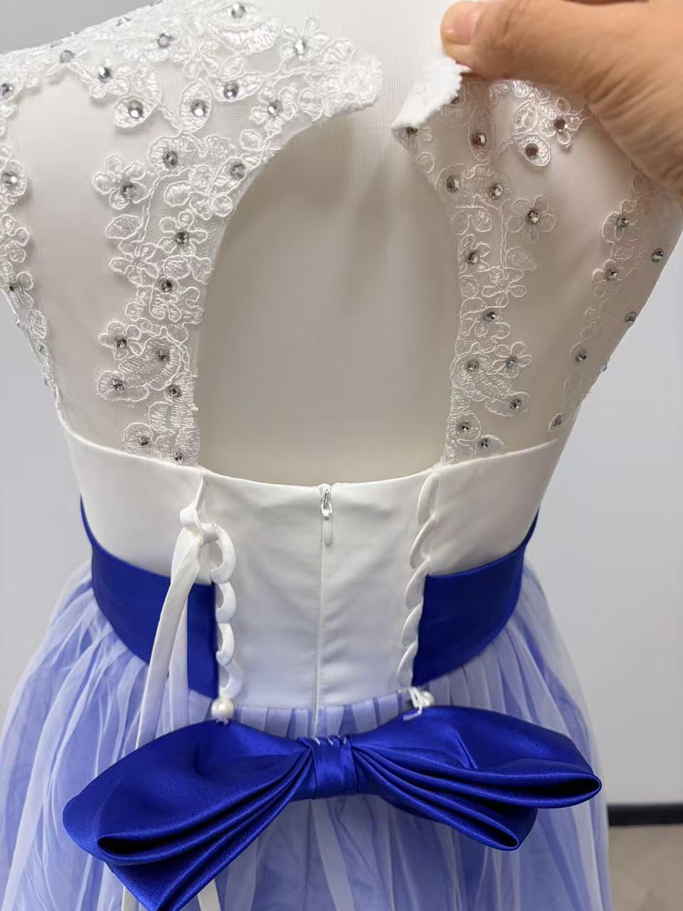 Girls Lace Princess Dress for Birthday Party Wedding Bridesmaid Prom Formal Ball Gown Puffy Tulle Dresses
