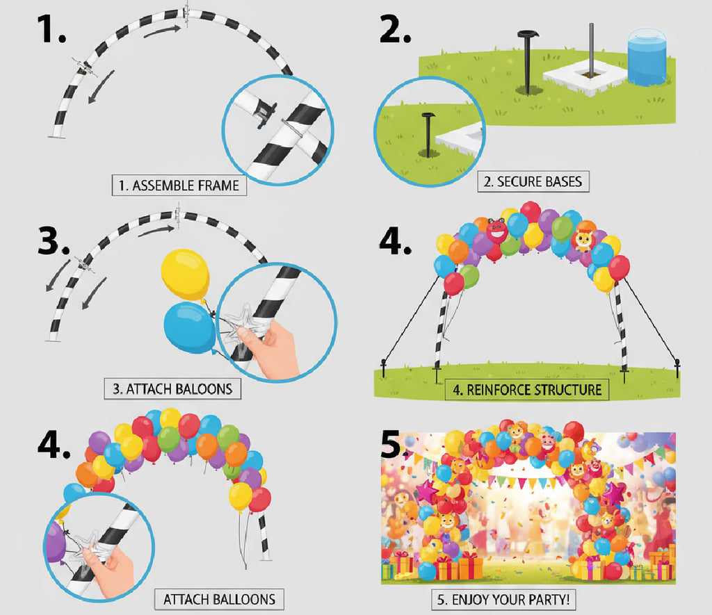 Adjustable 10 ft Balloon Arch Kit Rental | Tayamek Anamera