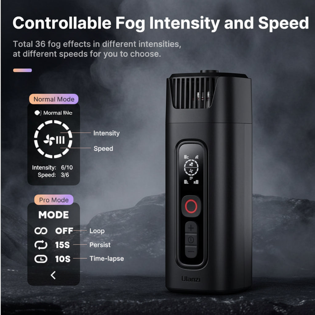 Rental – ULANZI FM02 FILMOG X Portable Fog Machine | 30W Battery Powered Handheld Smoke Machine