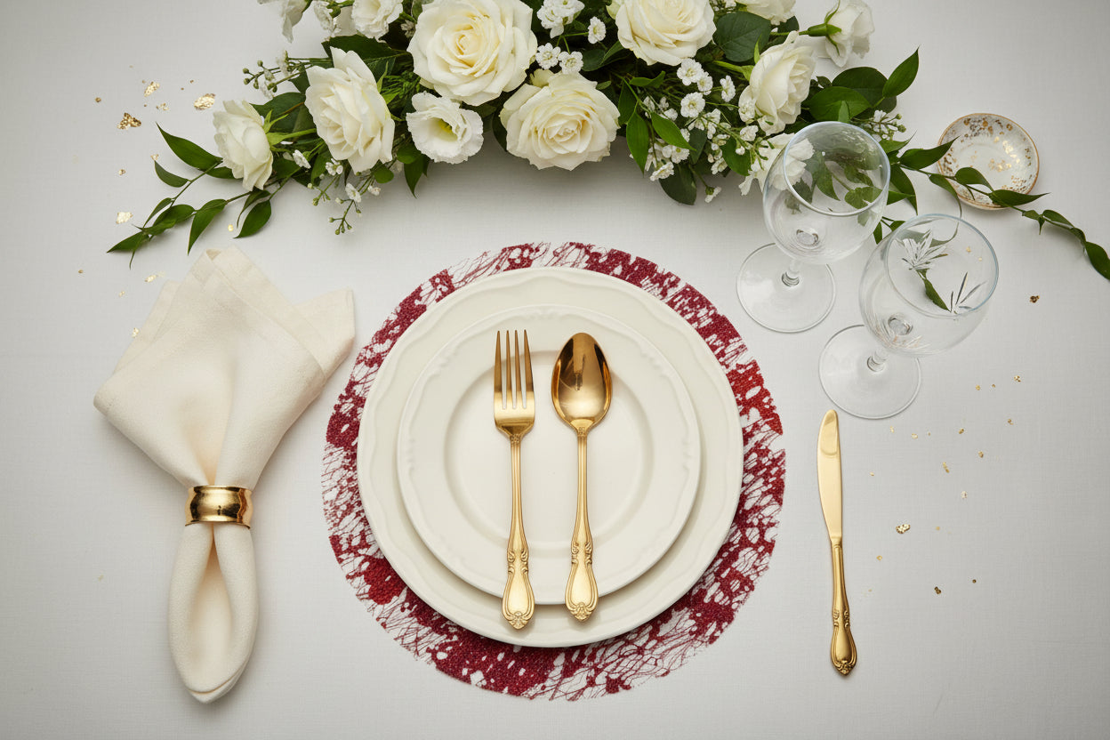 Decorative Pressed Leaf Charger Plates 16cm (6.3") Rental | Tayamek Anamera