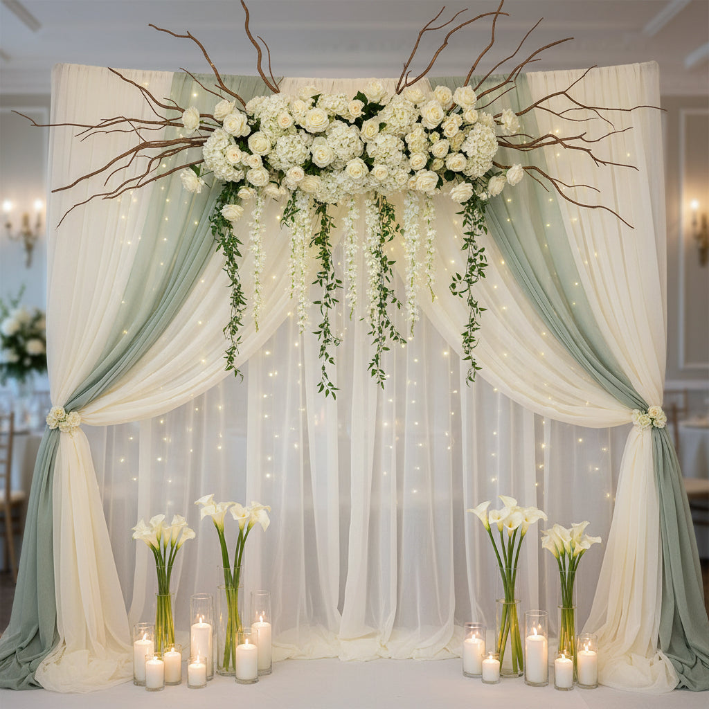10x20 ft Heavy Duty Back Drop Adjustable Stand, Photo Backdrop Stand Kit for Photography - Rental