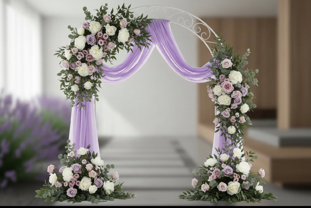 Lavender Sheer Curtain Fabric - 1 Roll