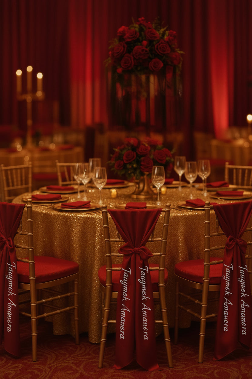 Decorative Ribbons Rental All Colors | Tayamek Anamera Events