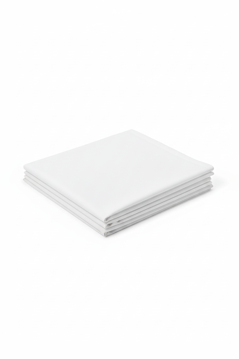 Nappe blanche pliée
