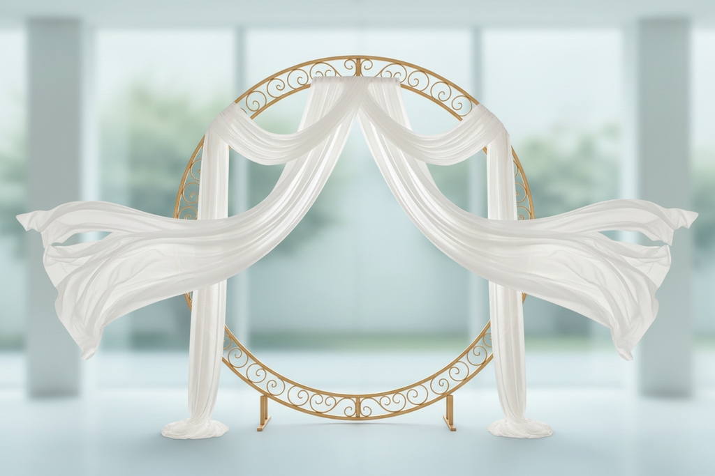 Rideau arche mariage